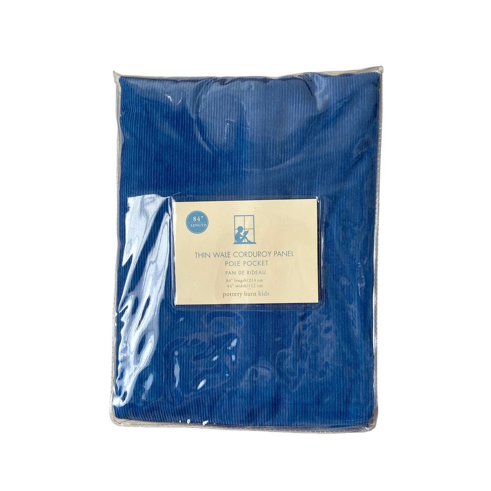 Pottery Barn Kids Blue Thin Wale Corduroy Panel